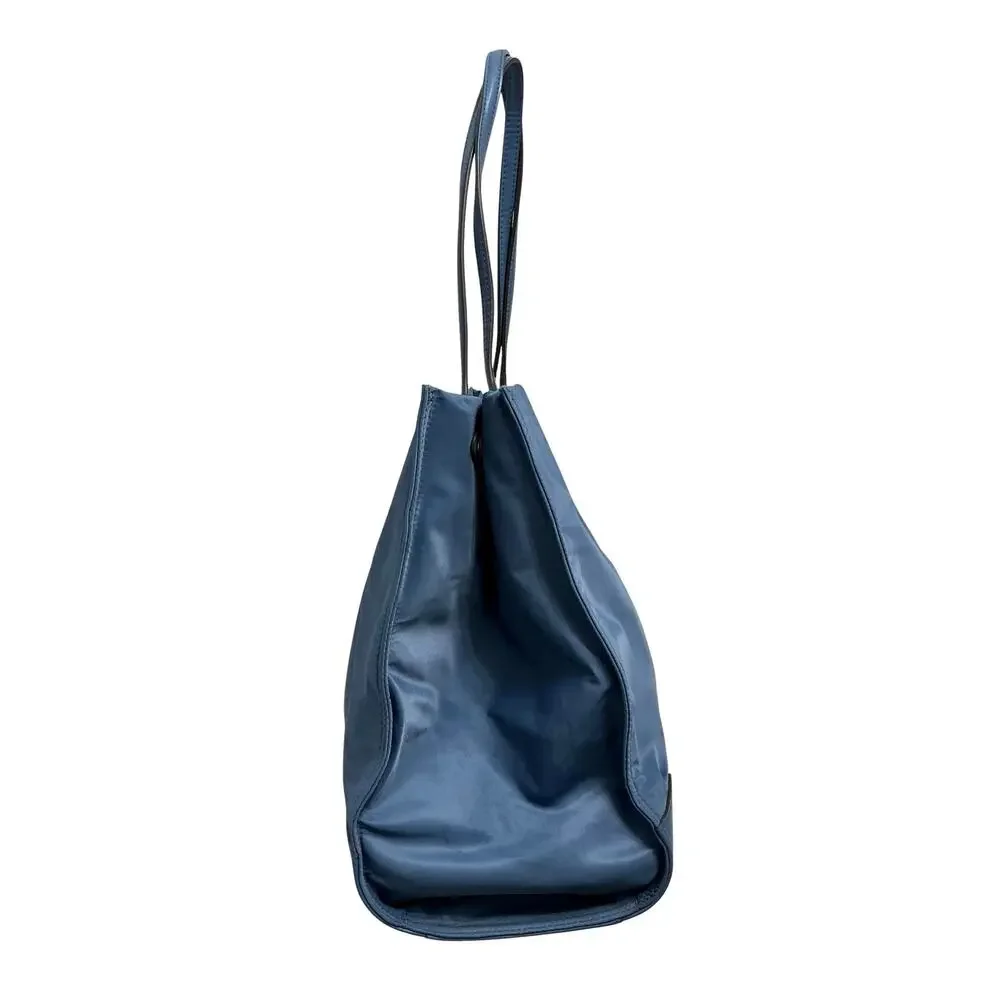 Tory Burch Ella Robbin’s Egg Blue Nylon Shoulder Tote Bag